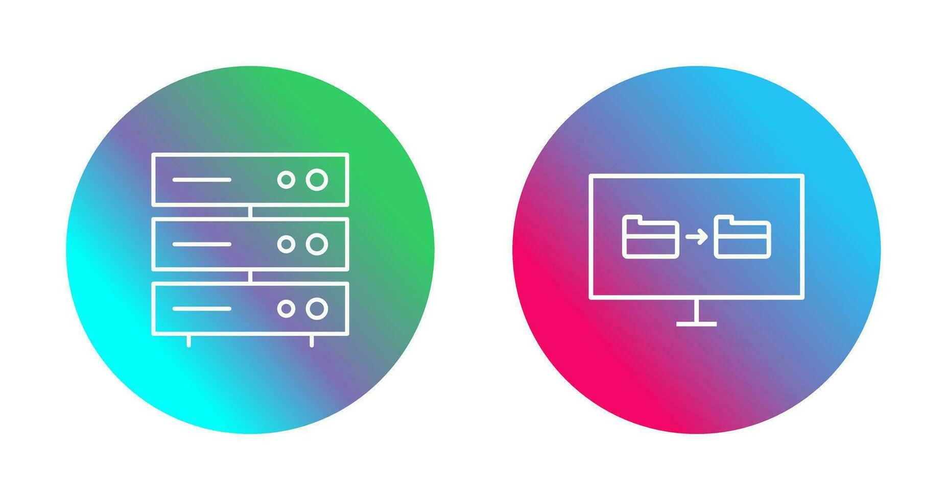 server network and File sharing  Icon vector