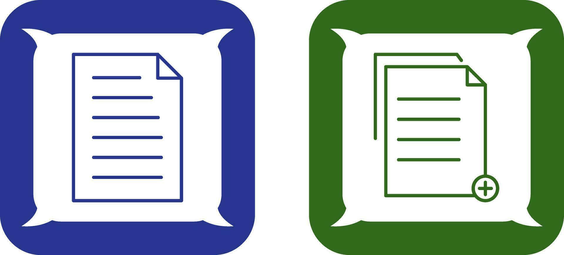 document and two files  Icon vector