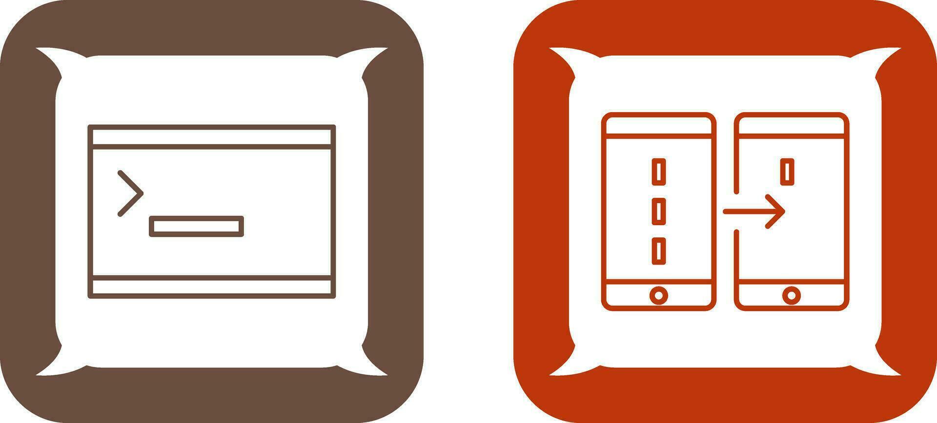 console and data transfer Icon vector