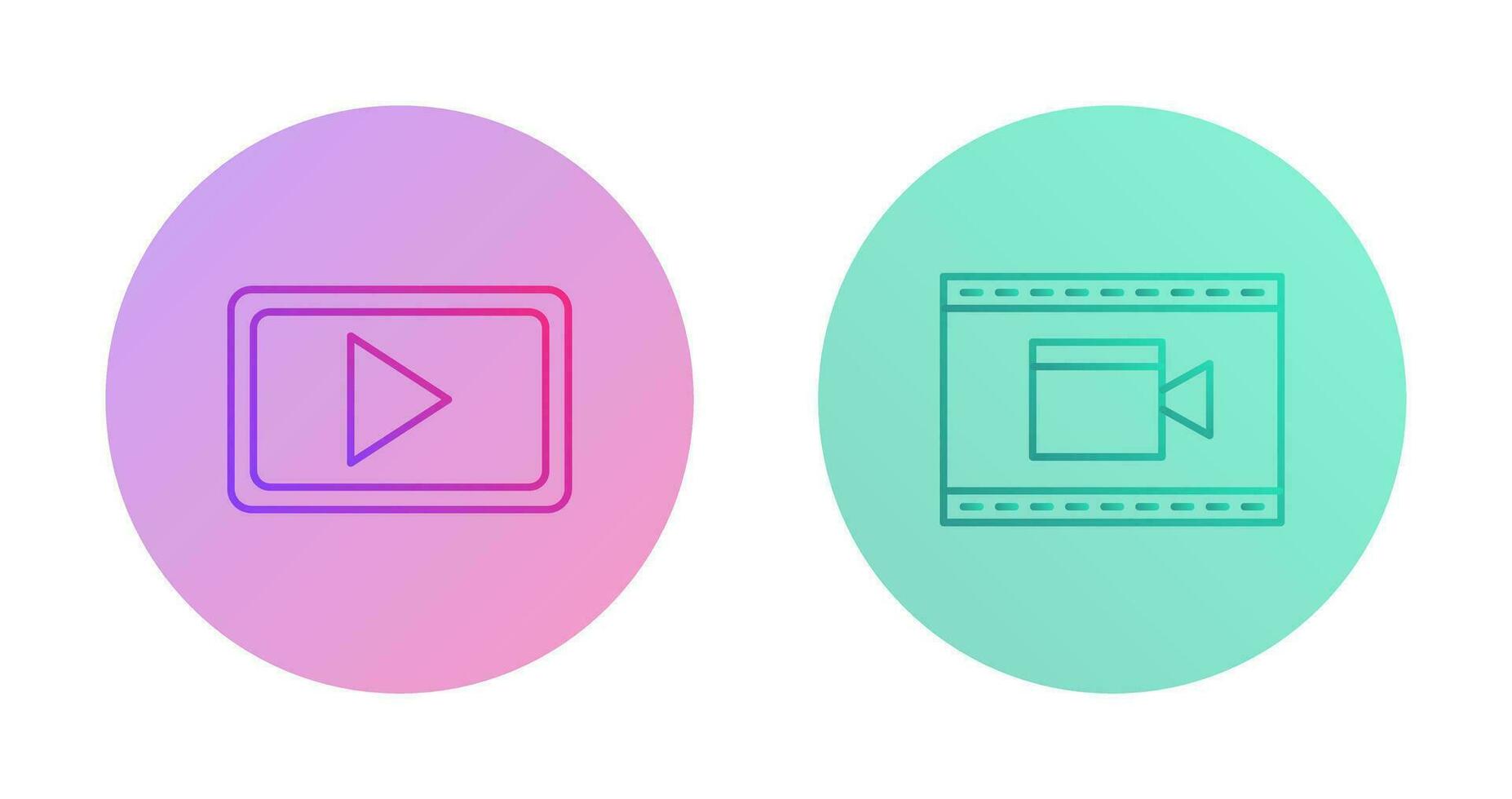 Video Communication and Video and Animation Icon vector