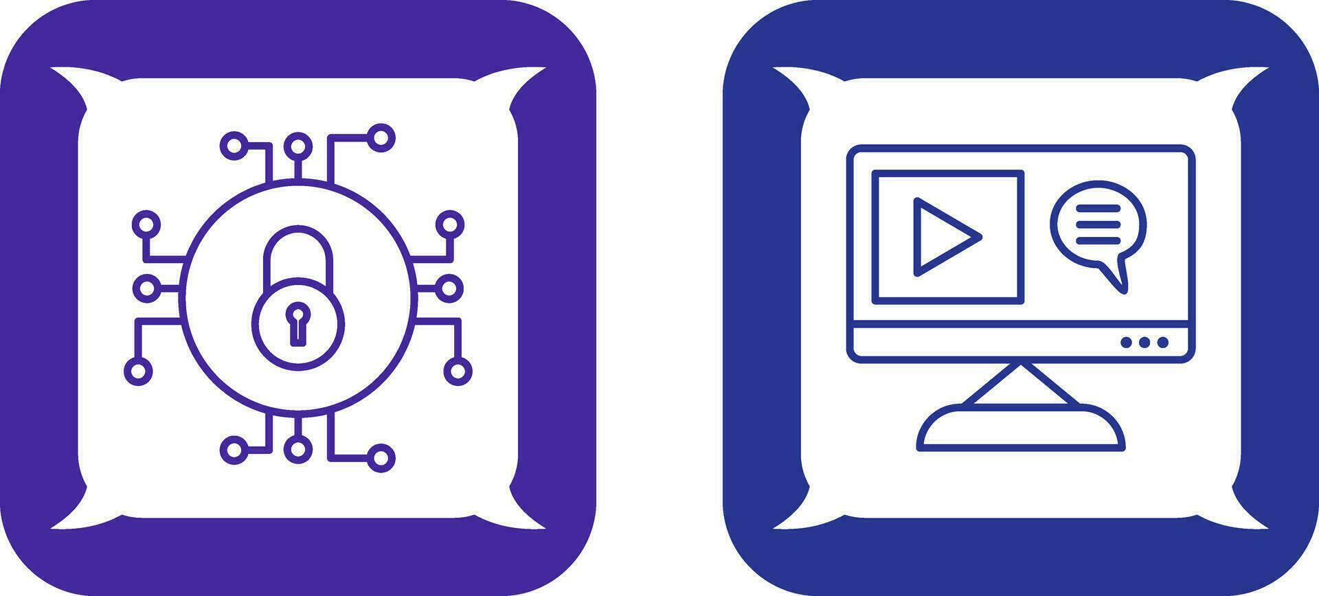 Data Security and Content Production Icon vector