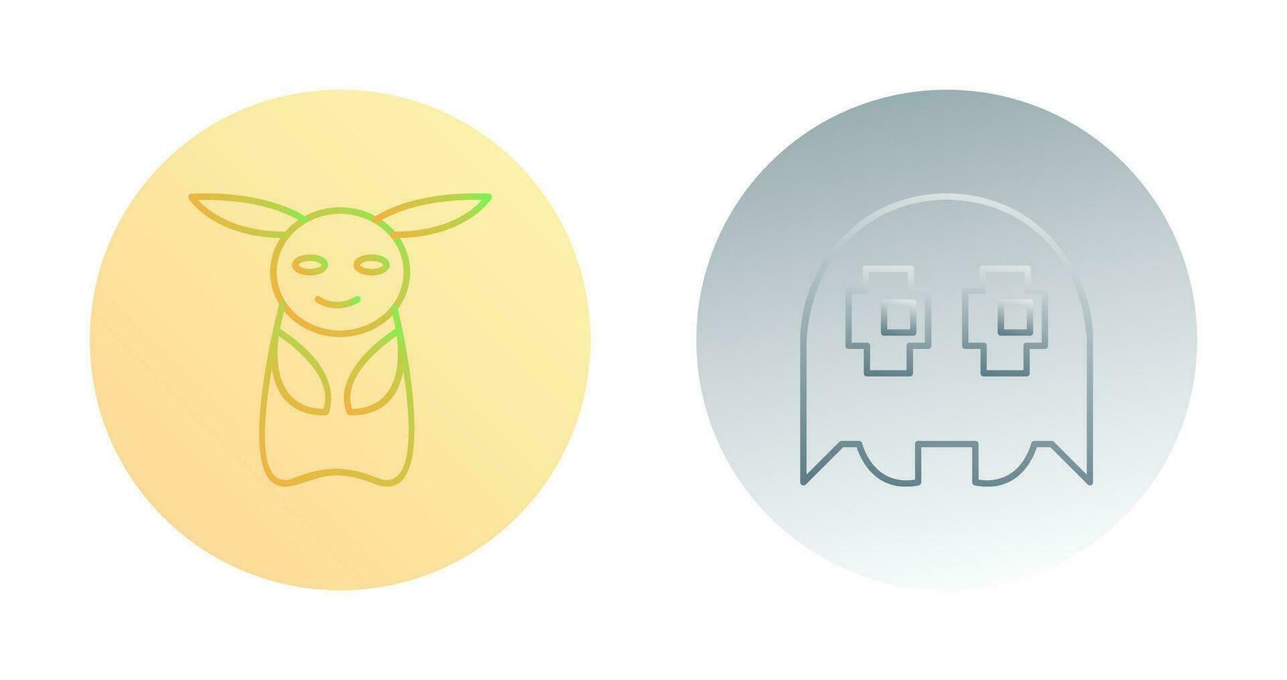 Game Character and Game Character Icon vector