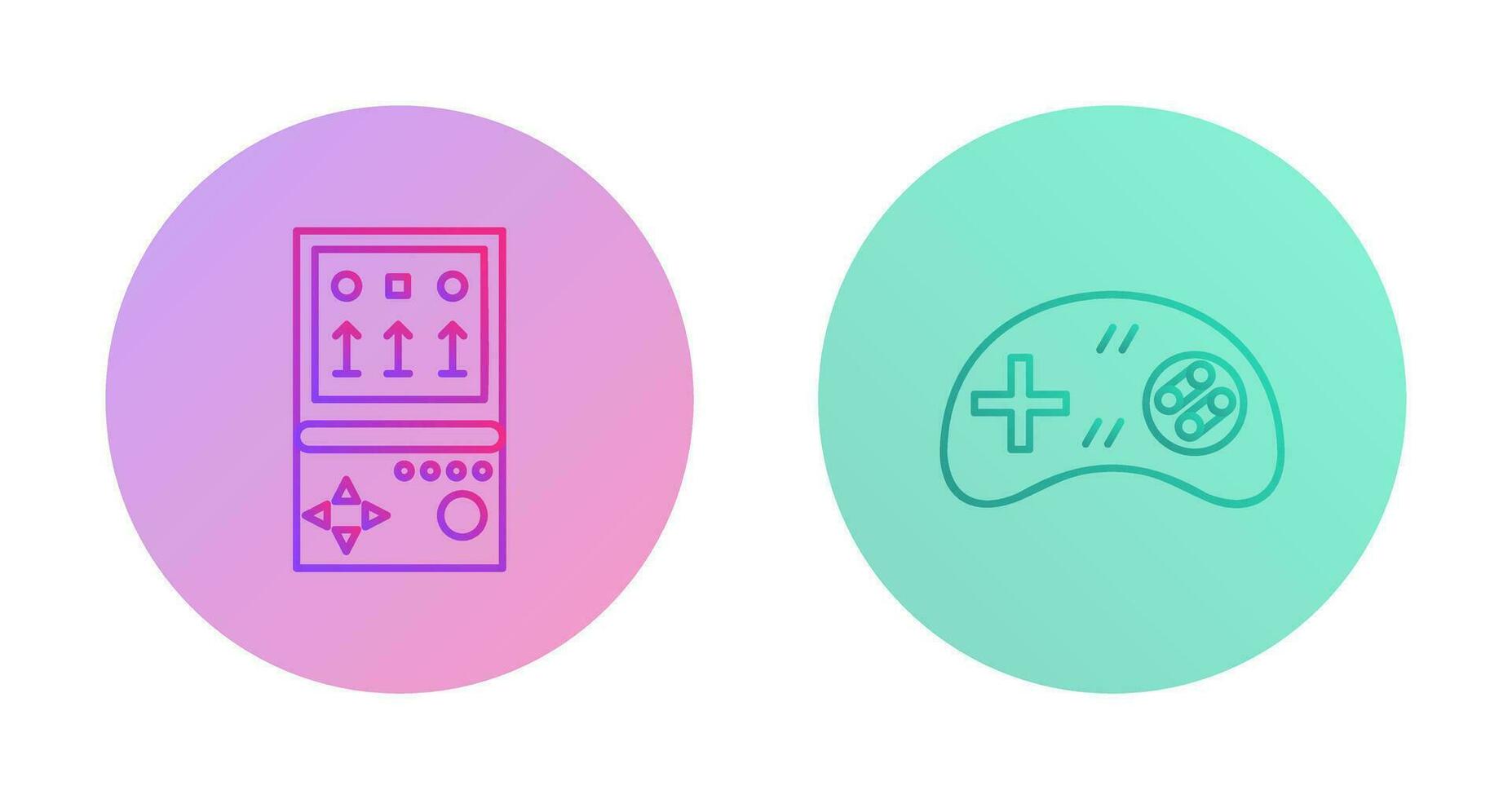 Brick Game and Gamng Control Icon vector
