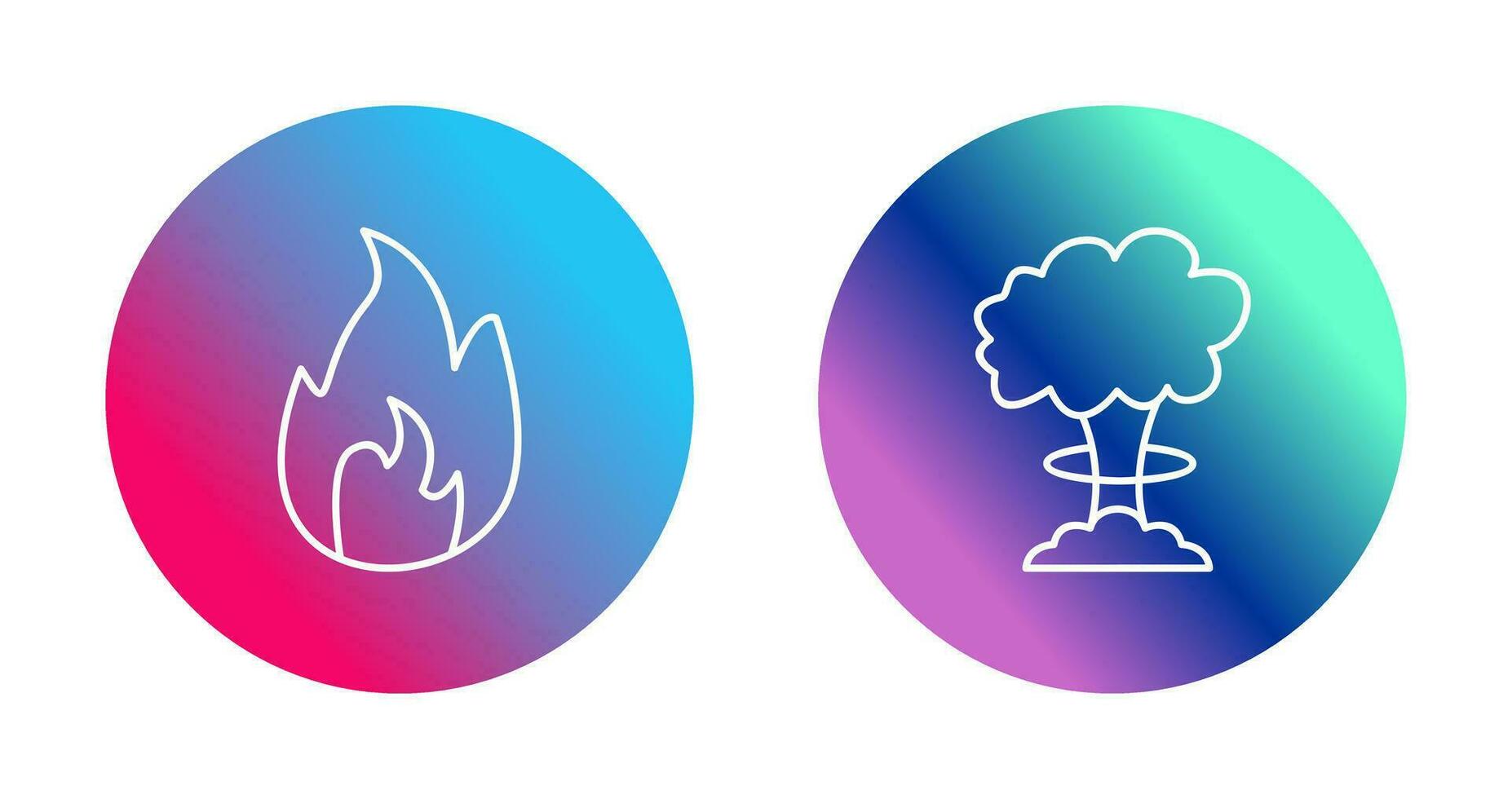 flame and bomb blast Icon vector