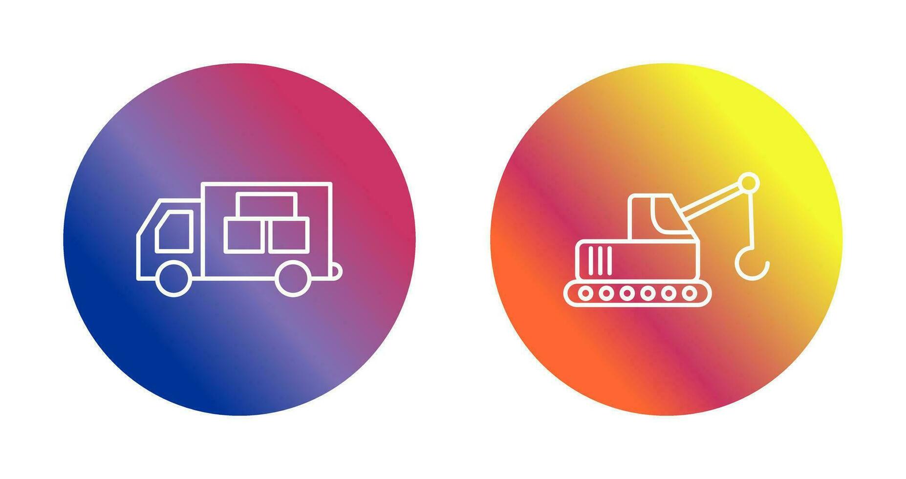 Logistics Car and Lifter Icon vector