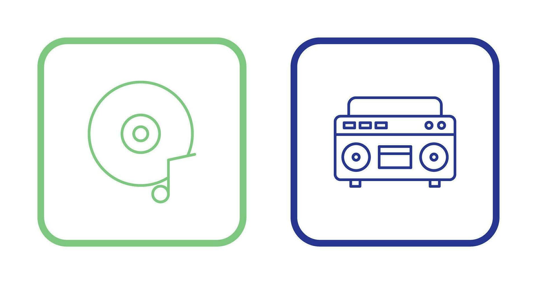 Music CD and Casette Icon vector