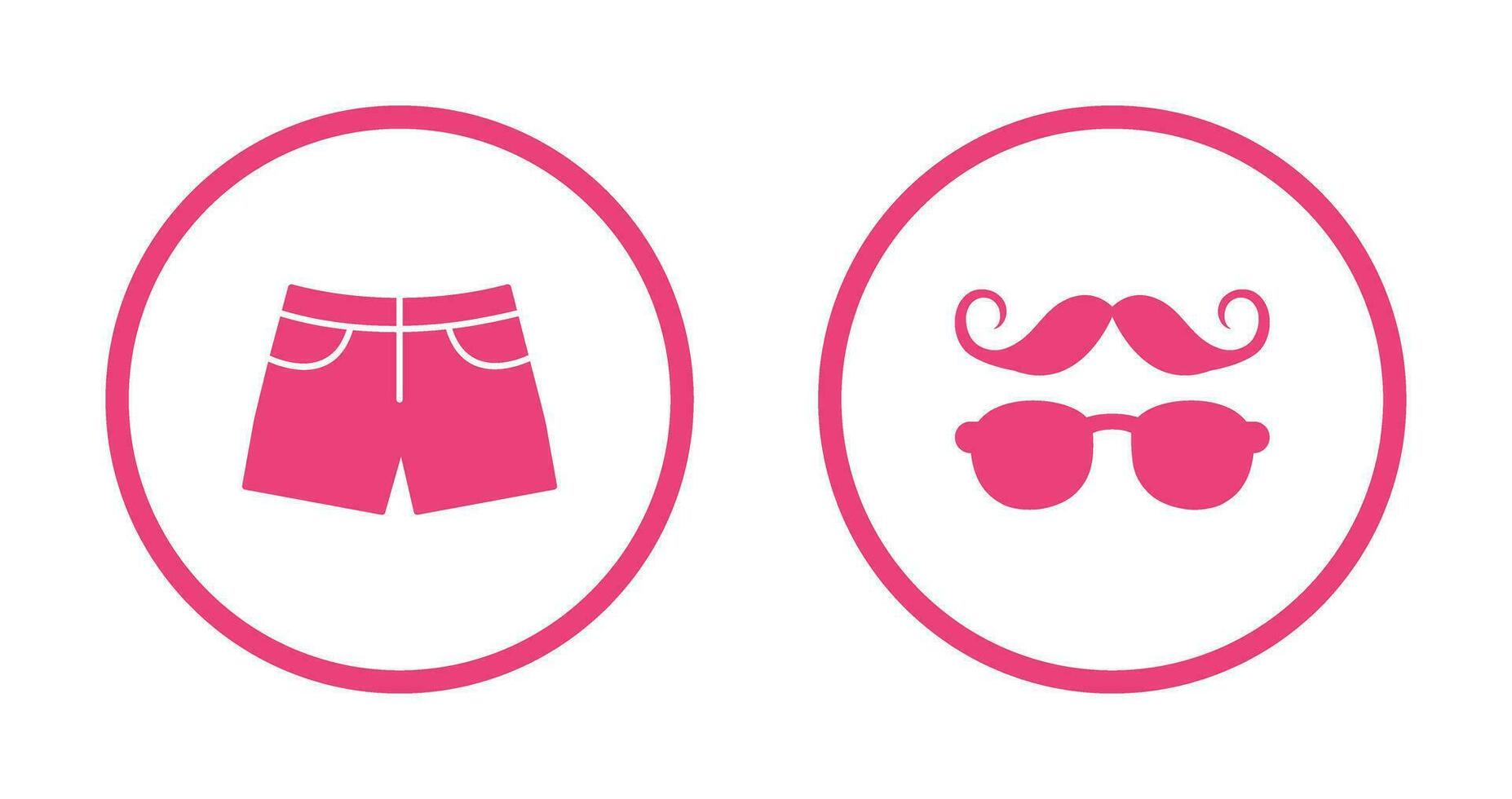 Hipster Style and Shorts Icon vector