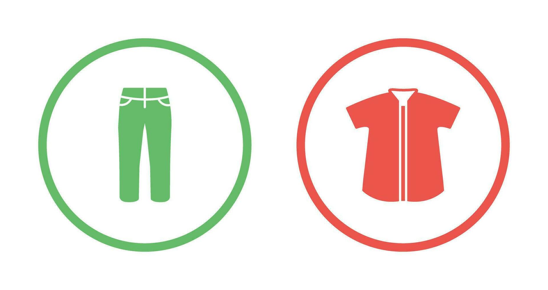 Trousers and Check Shirt Icon vector