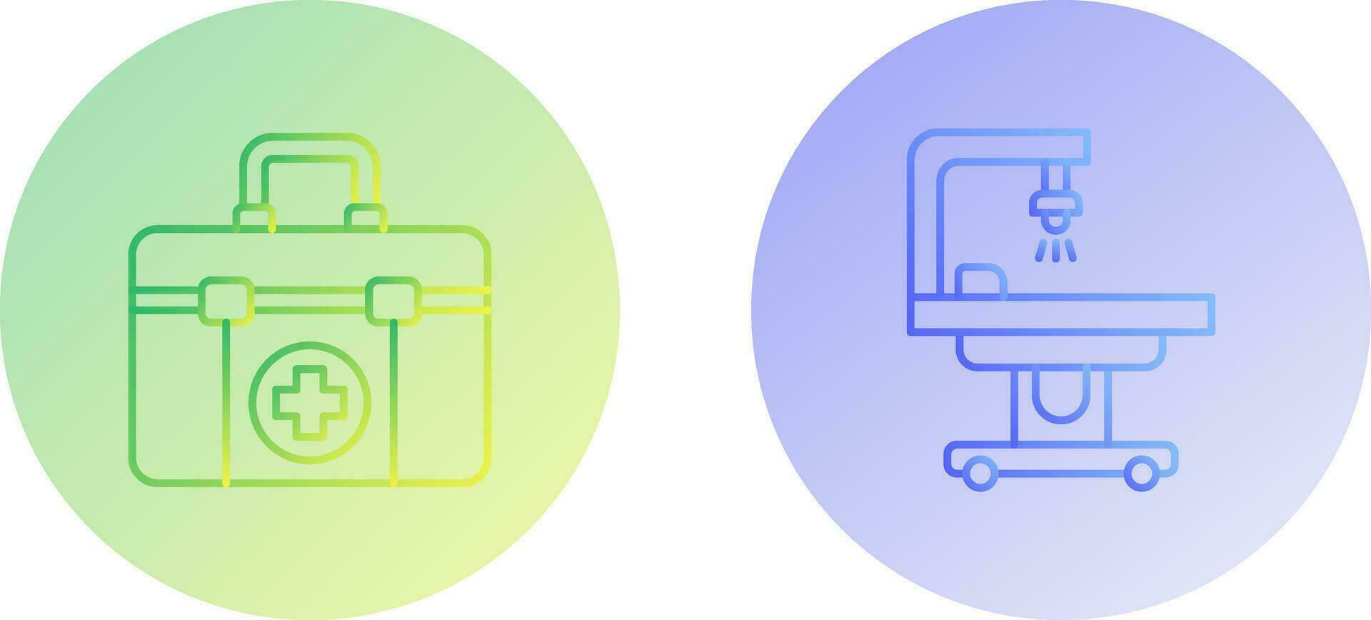 First Aid Kit and operating Room Icon vector