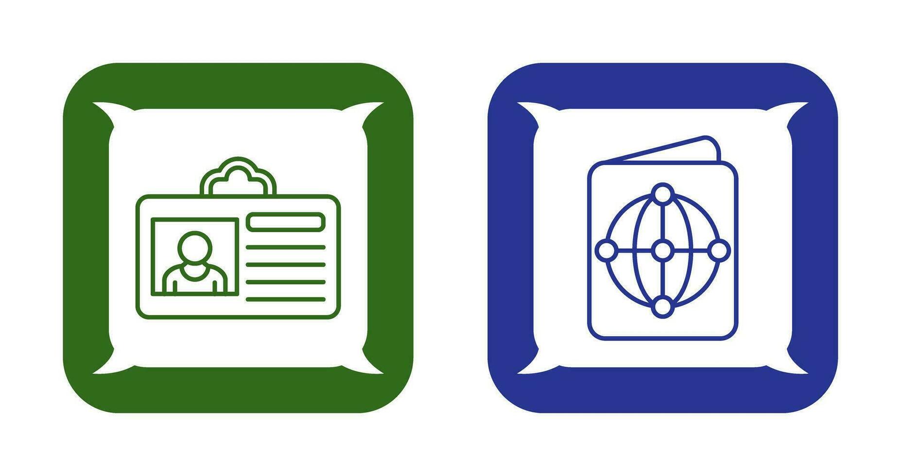 Criminal Card and Passport Icon vector