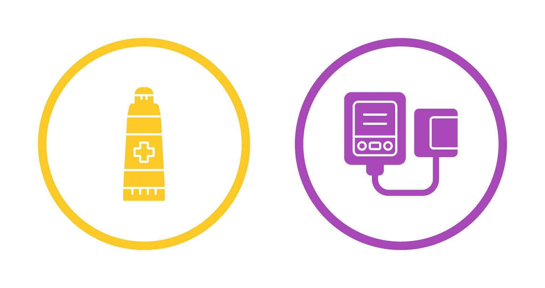 Ointment and Blood Icon vector