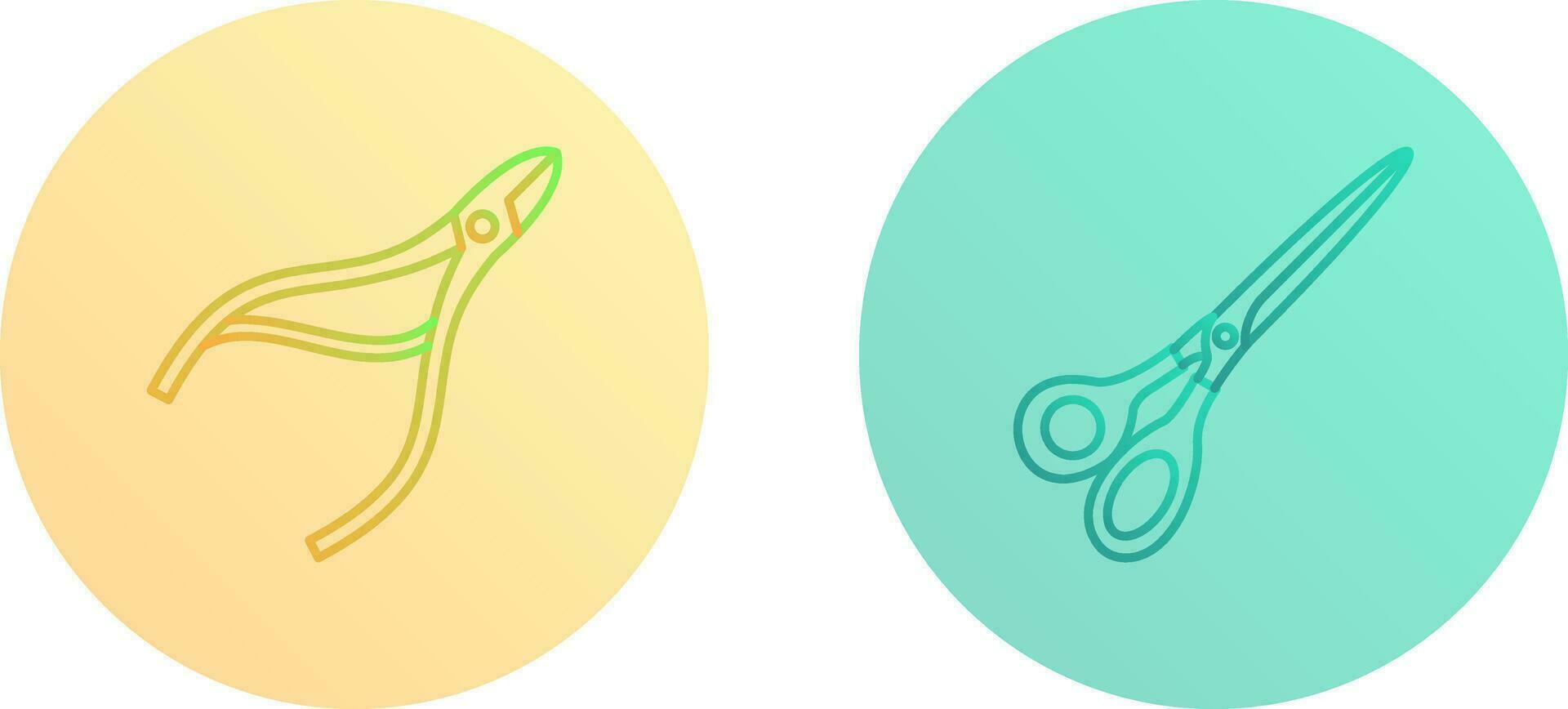 Nippers and Scissors Icon vector