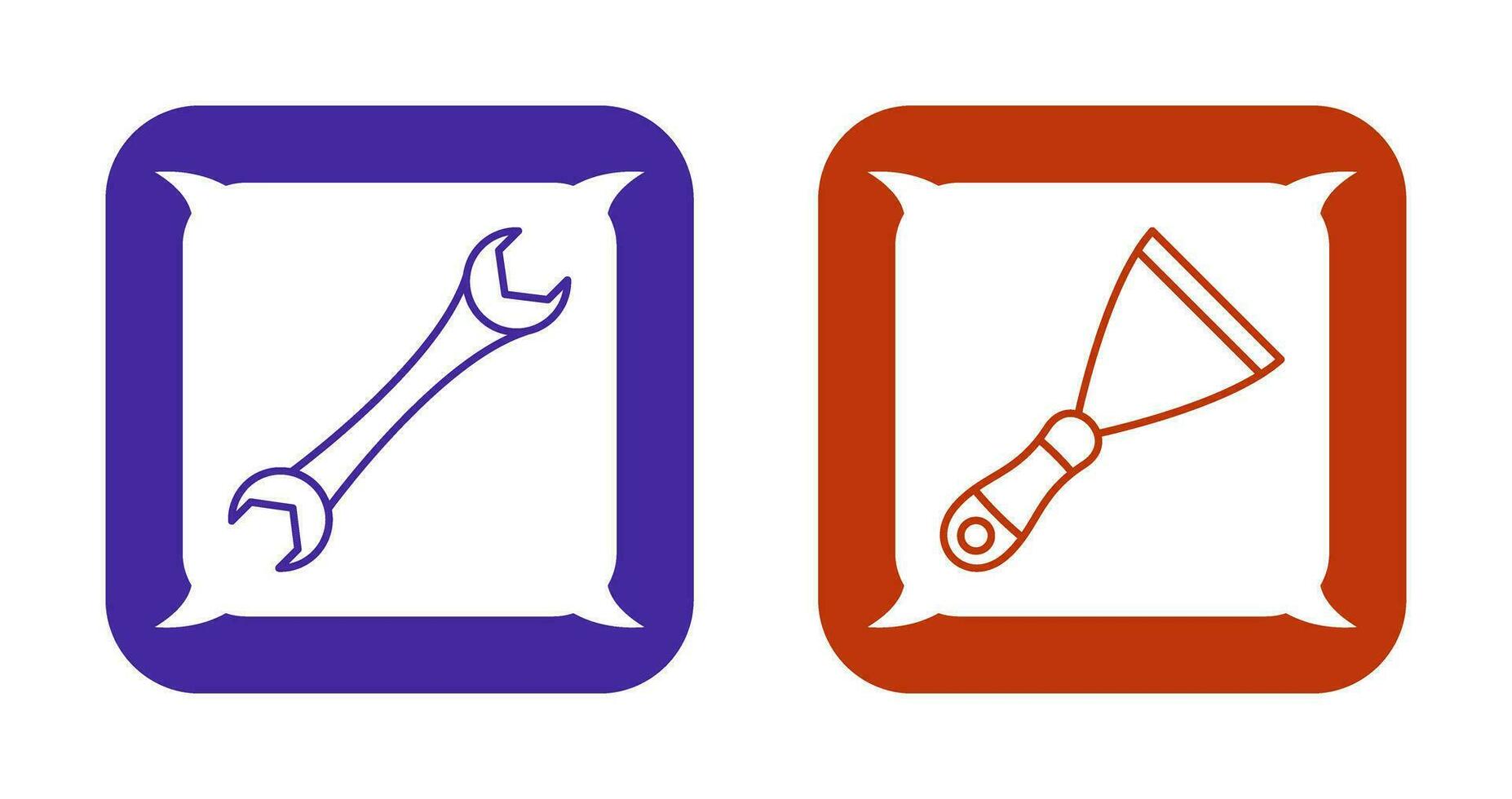 Spanner and Spatula Icon vector