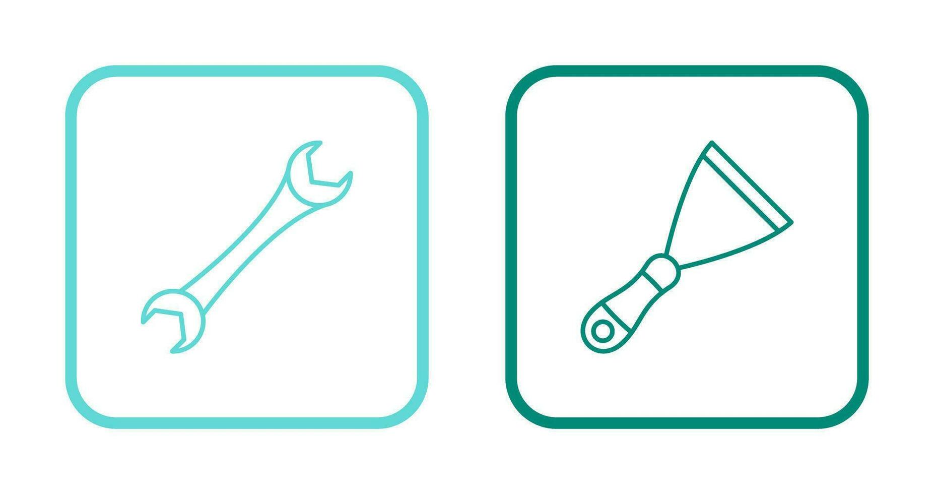 Spanner and Spatula Icon vector