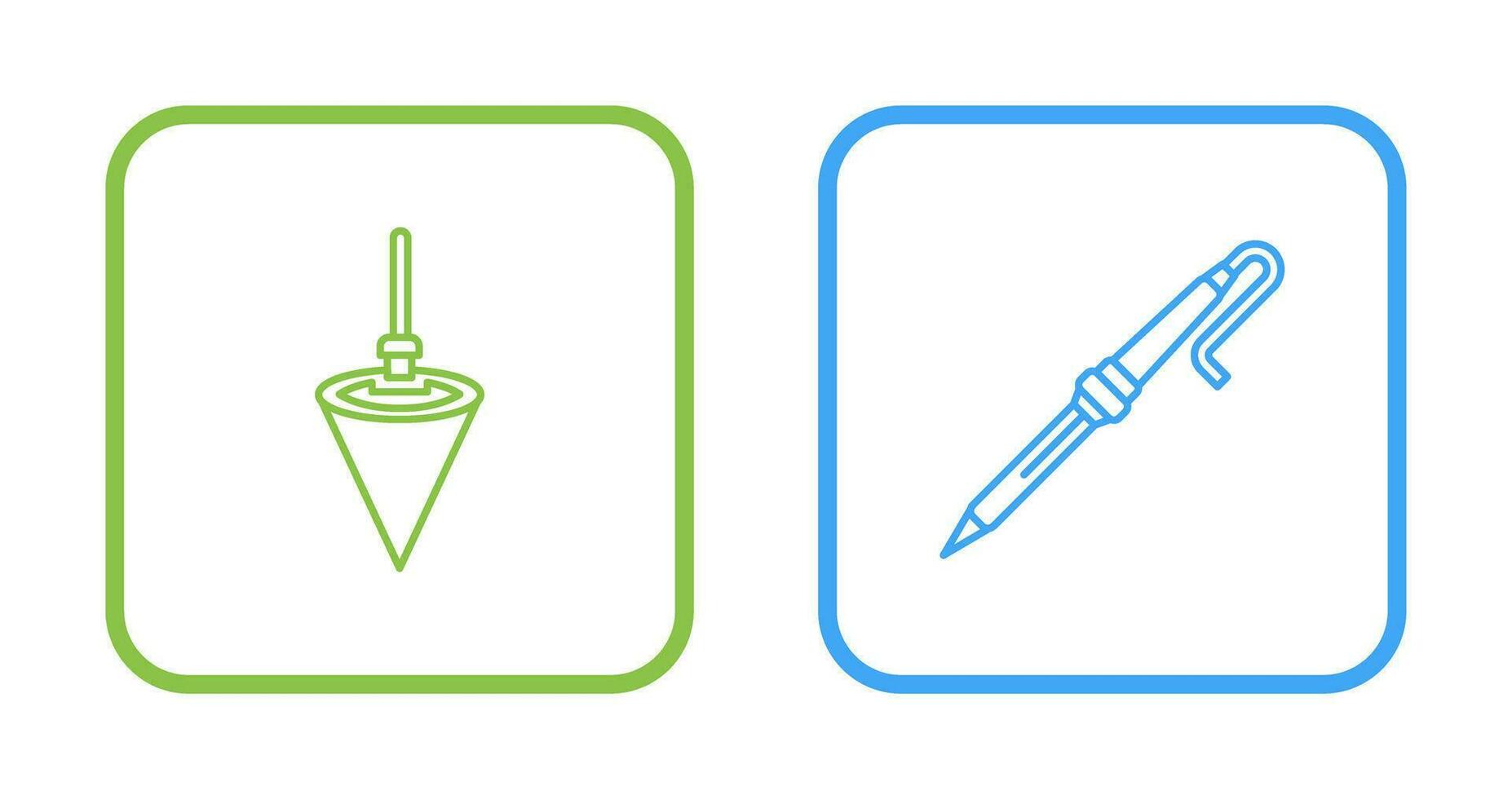 Plumb Bob and Soldering Icon vector
