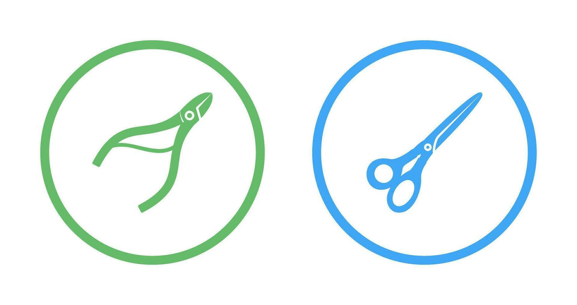 Nippers and Scissors Icon vector