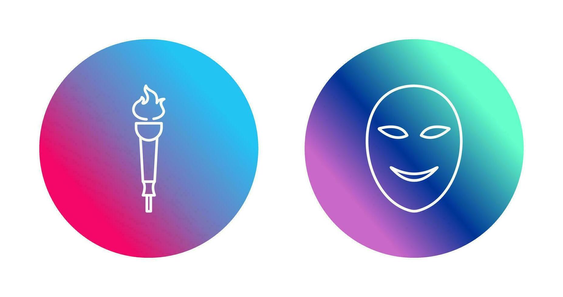 Museum Torch and Ancient Icon vector