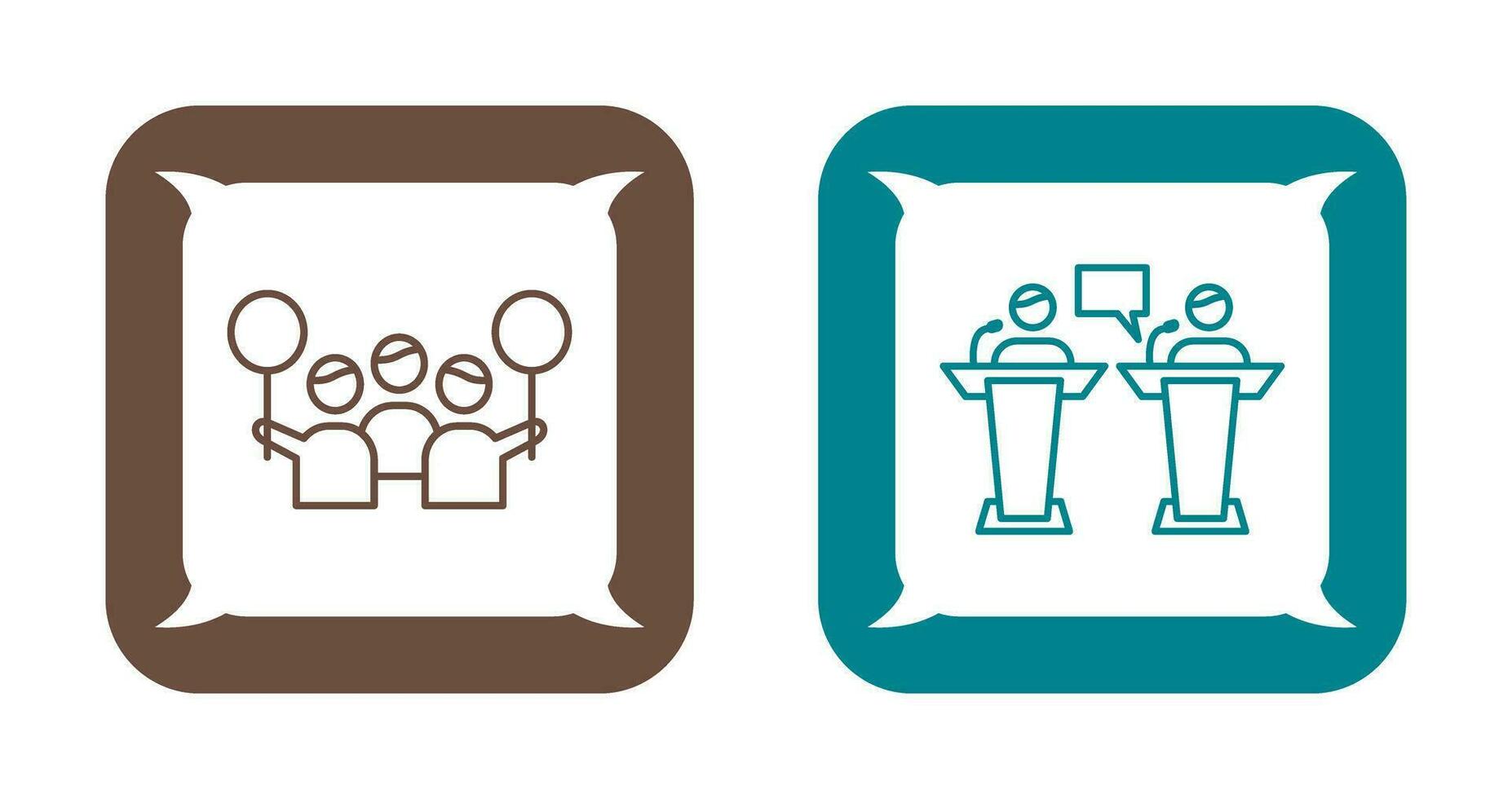 Protest and Debate Icon vector