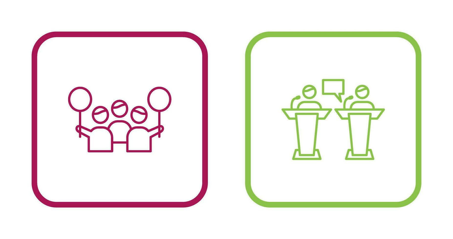 Protest and Debate Icon vector