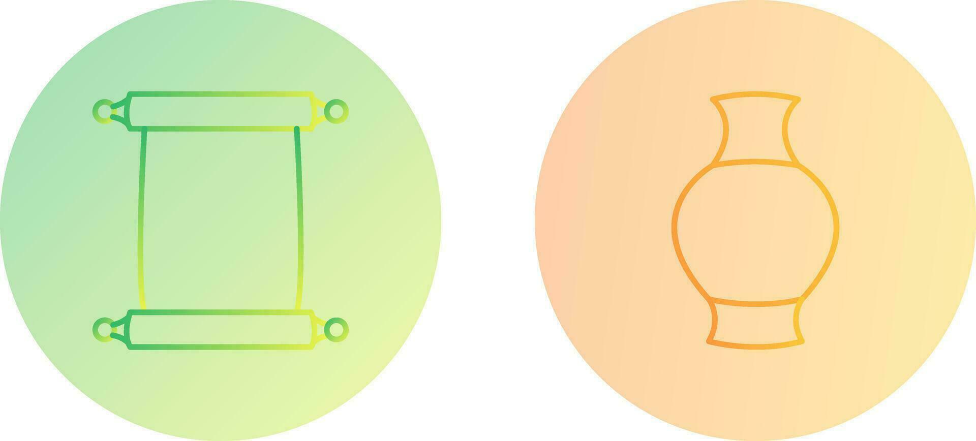 Scroll of Paper and Antique Icon vector