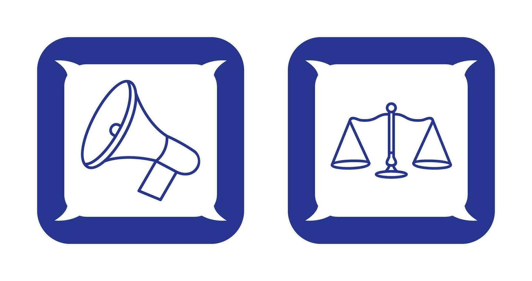 Announcement Speaker and Scale Icon vector