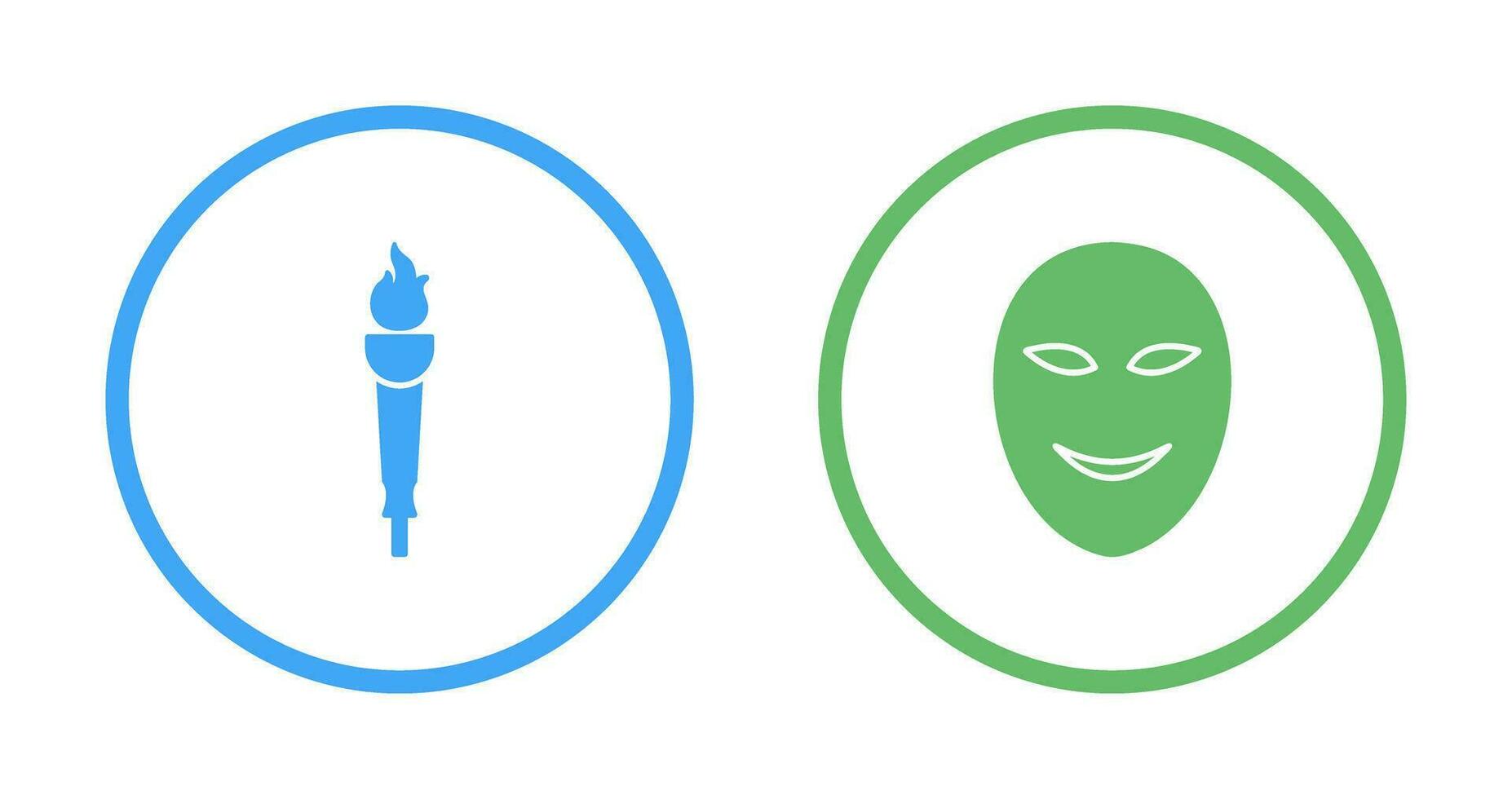 Museum Torch and Ancient Icon vector