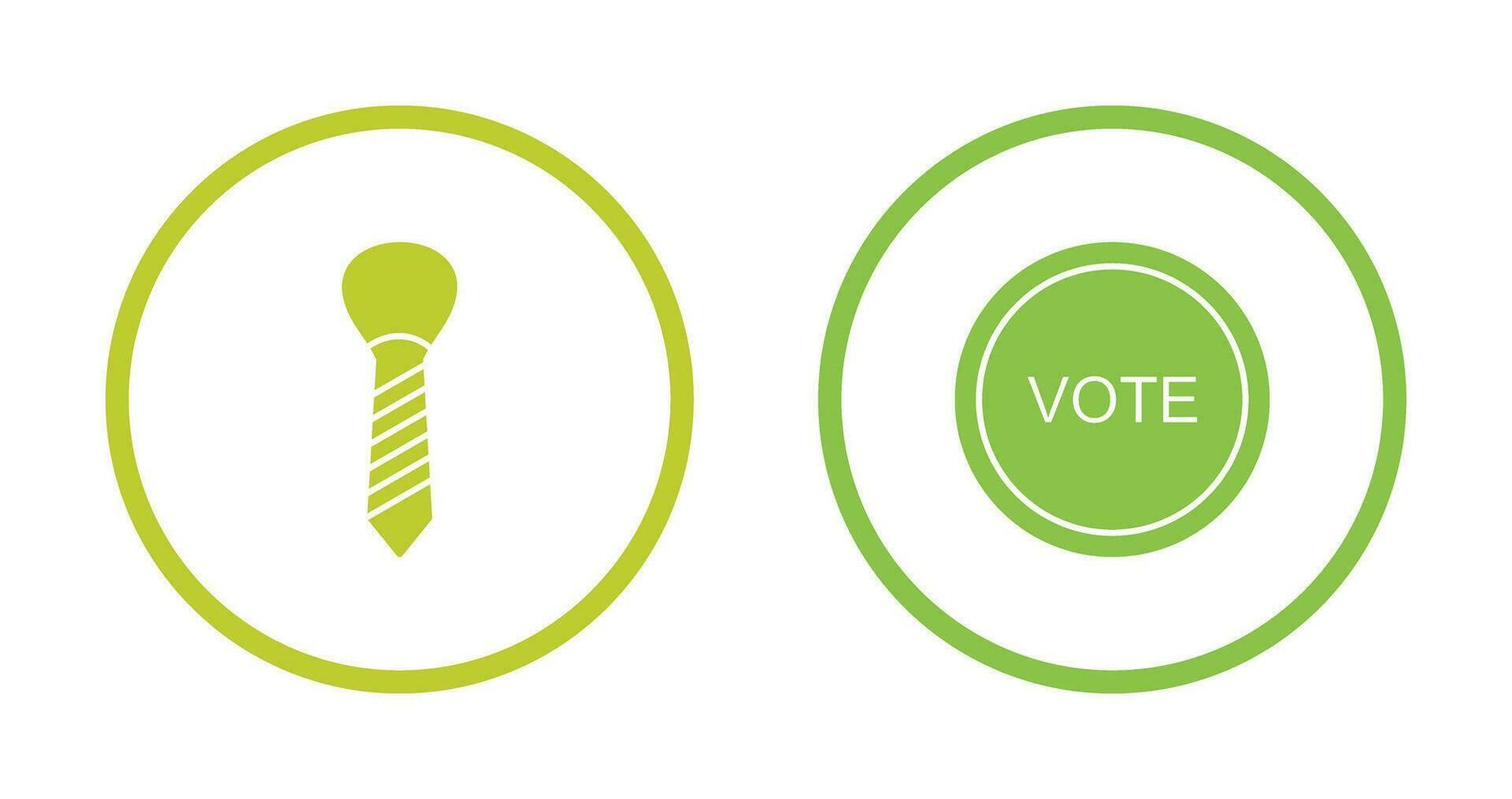 Tie and Vote Link Icon vector