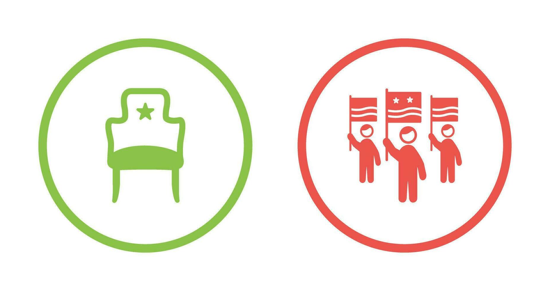 Seat and Campaign Icon vector
