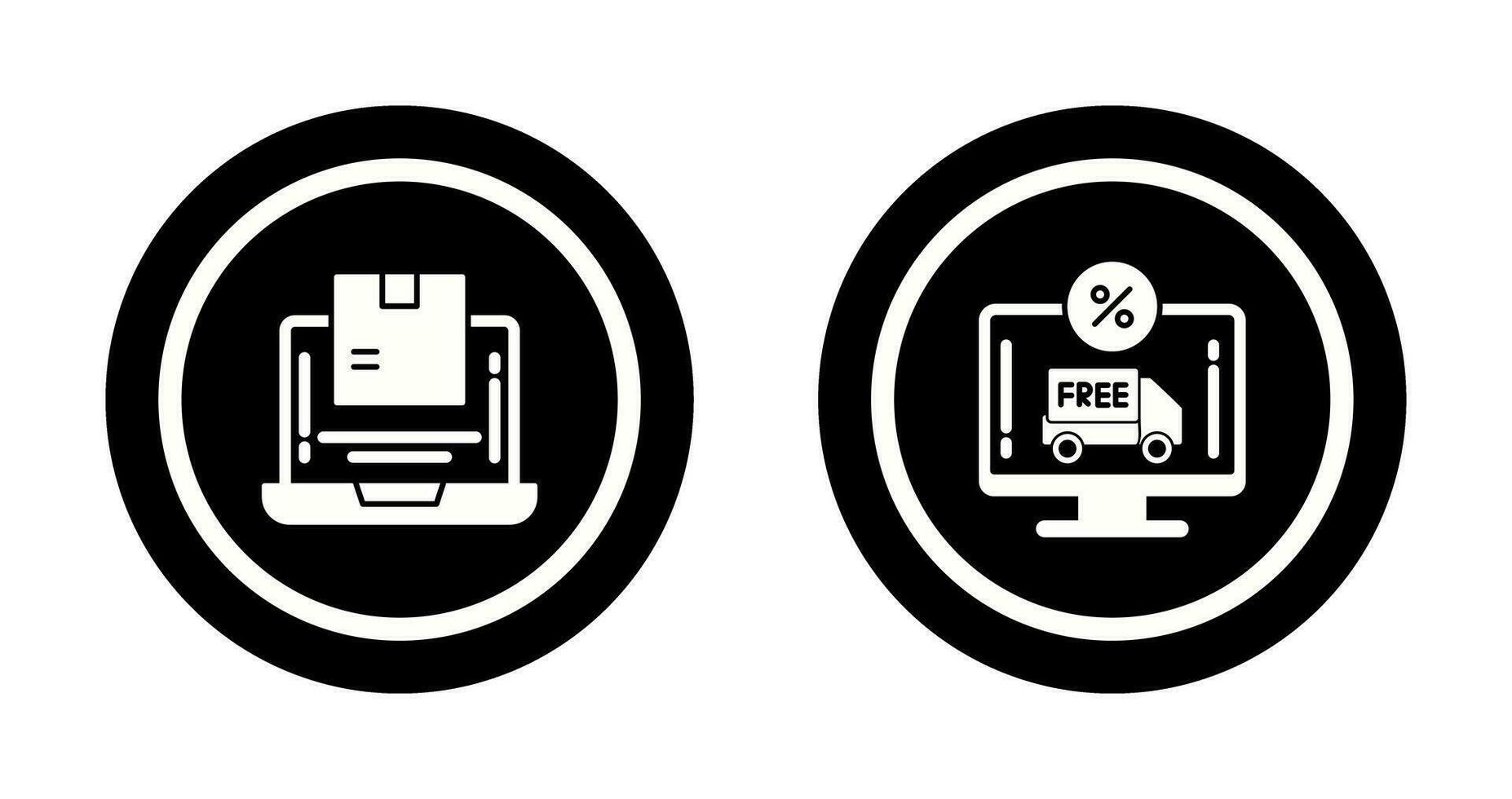 Delivery and Discount Icon vector