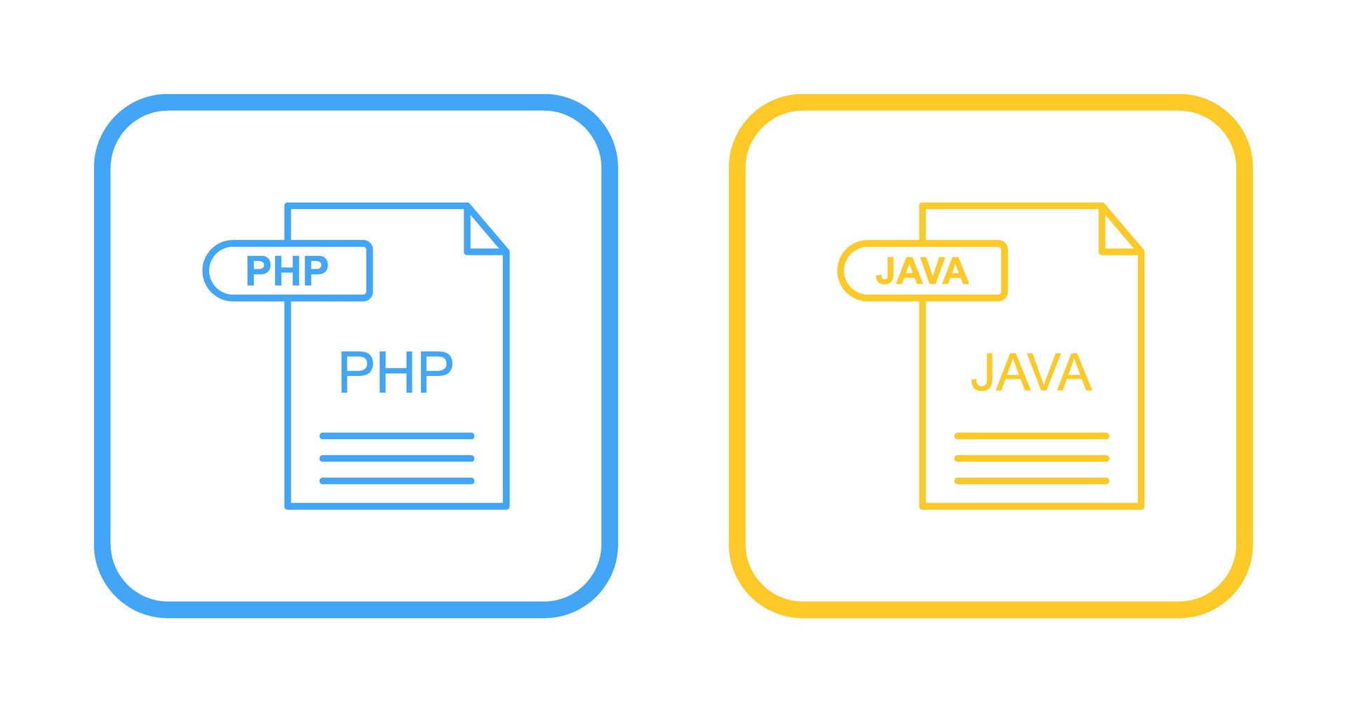 PHP and Java Icon 32757972 Vector Art at Vecteezy