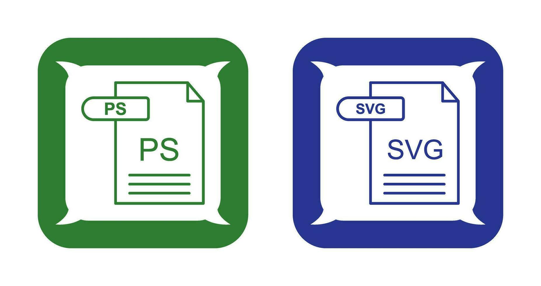 PD y svg icono vector