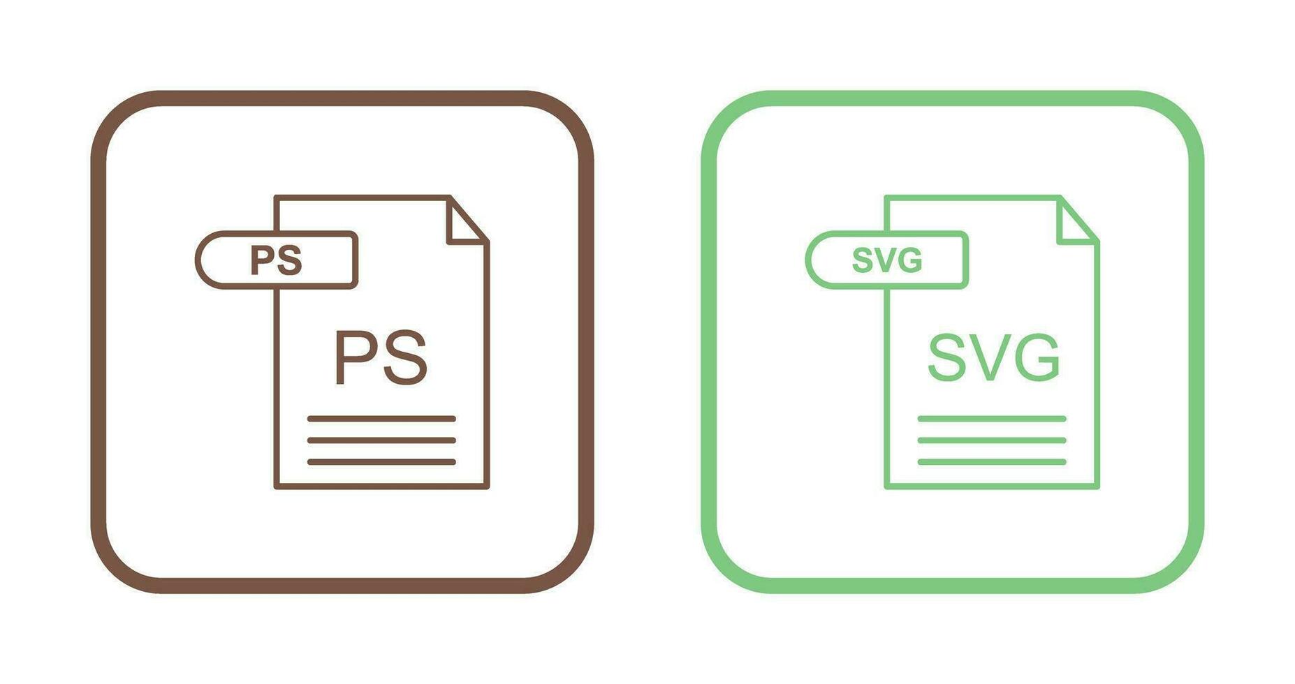 PS and SVG Icon vector
