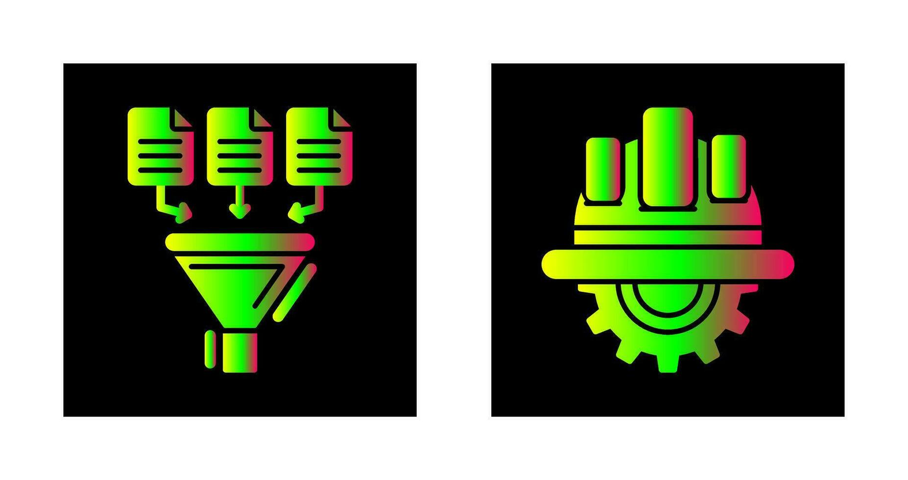 Data Collection and Engineering Icon vector