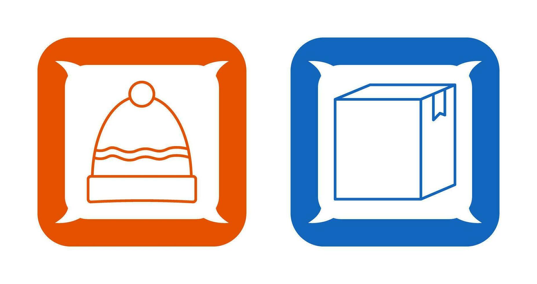 Hat and Box Icon vector