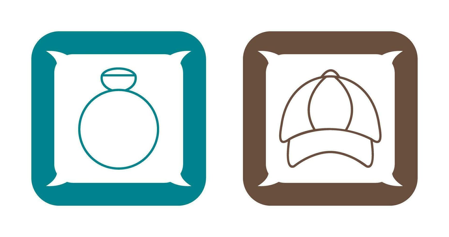 Ring and P Cap Icon vector