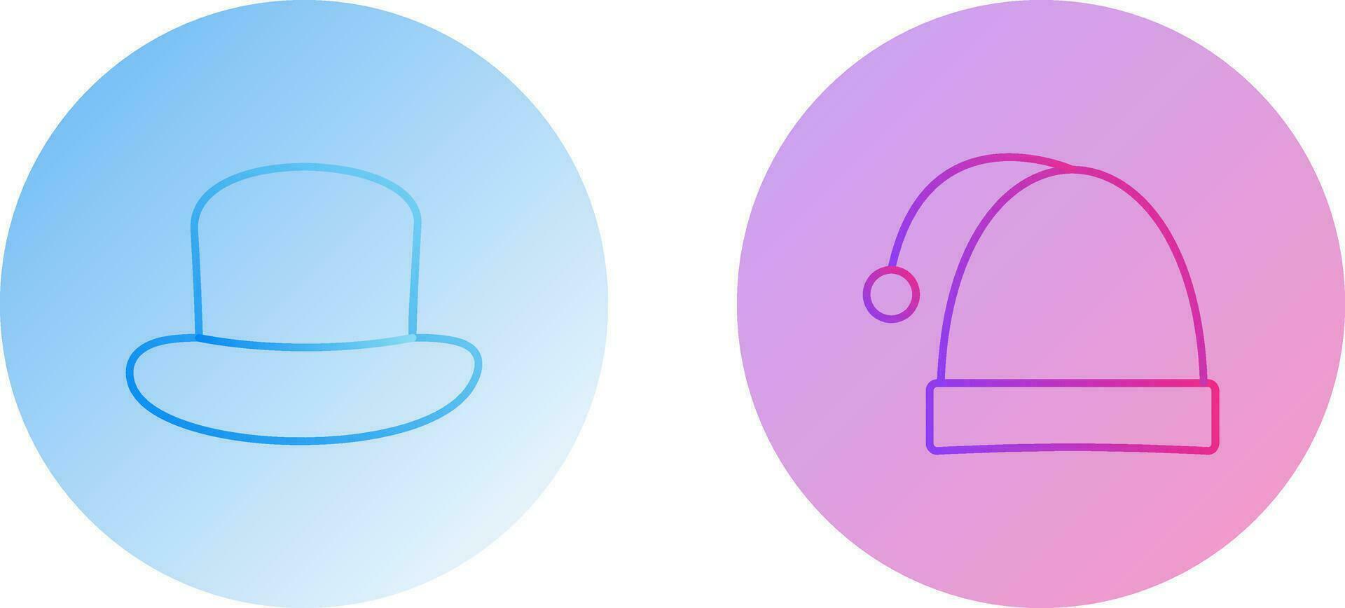 Hat and Christmas Icon vector