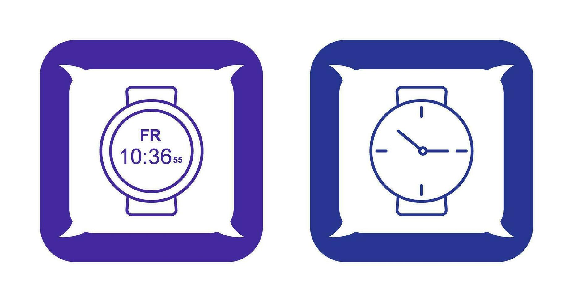 Sports Watch and Wrist Watch Icon vector