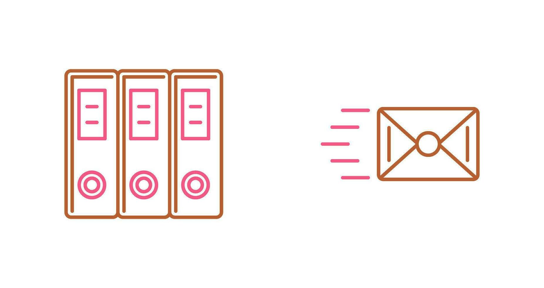 Document and Envelope Icon vector