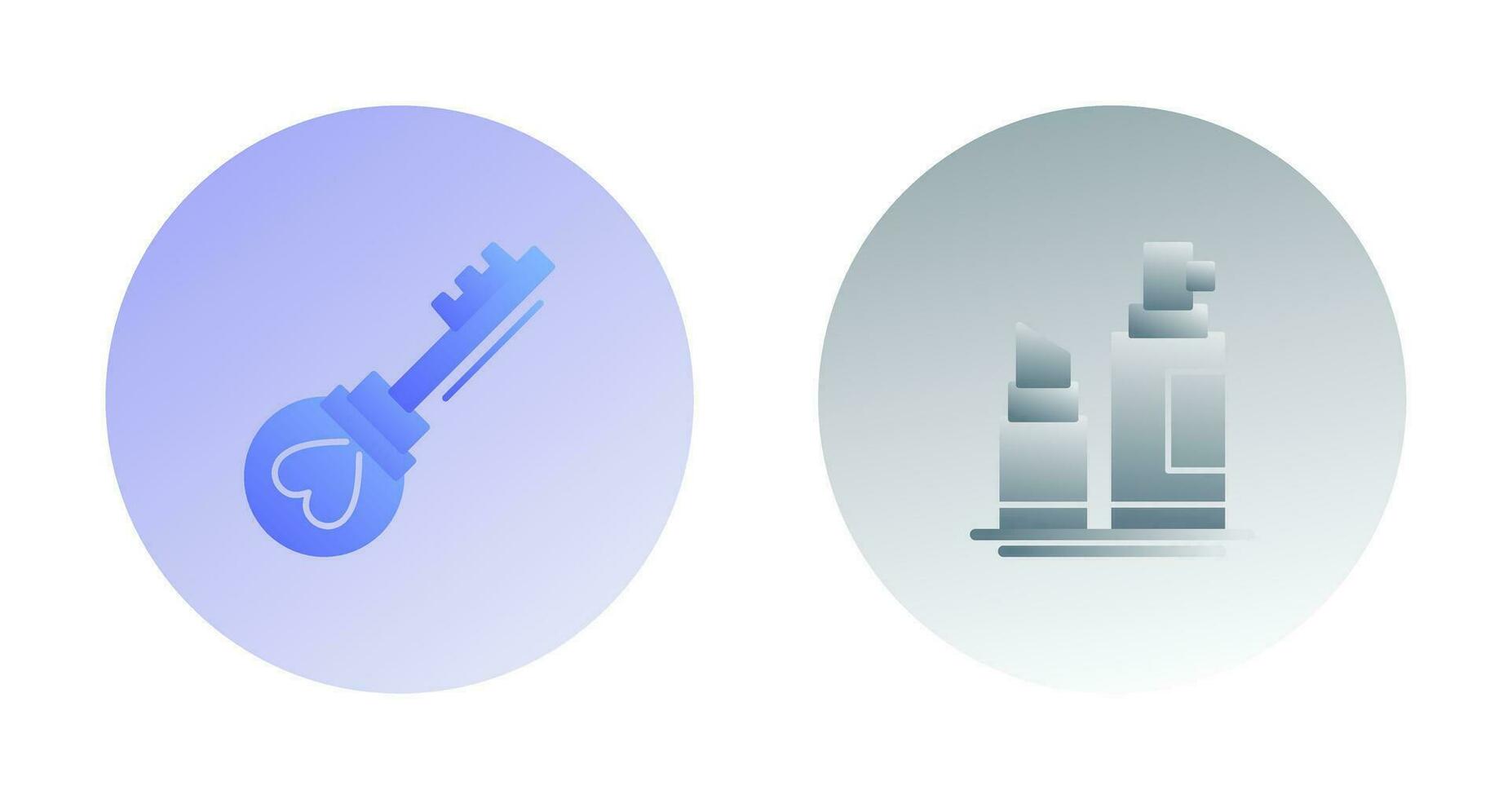 Key and Make up  Icon vector