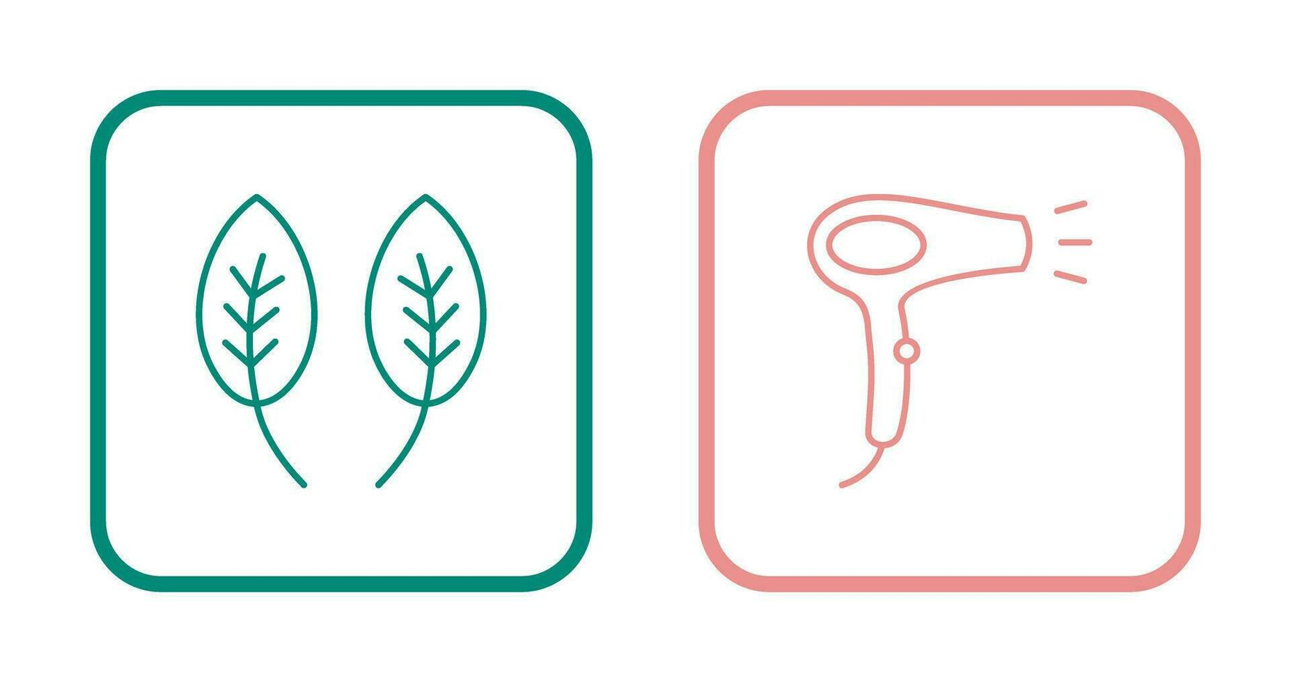 Herb and Hair removal Icon vector