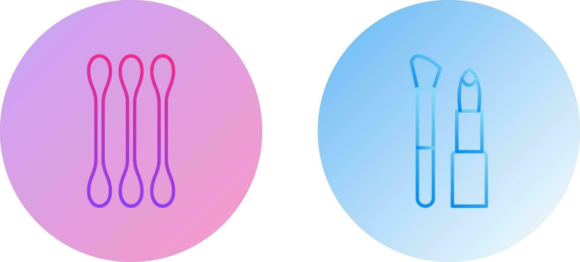 Cotton Bud and Fashion Icon vector
