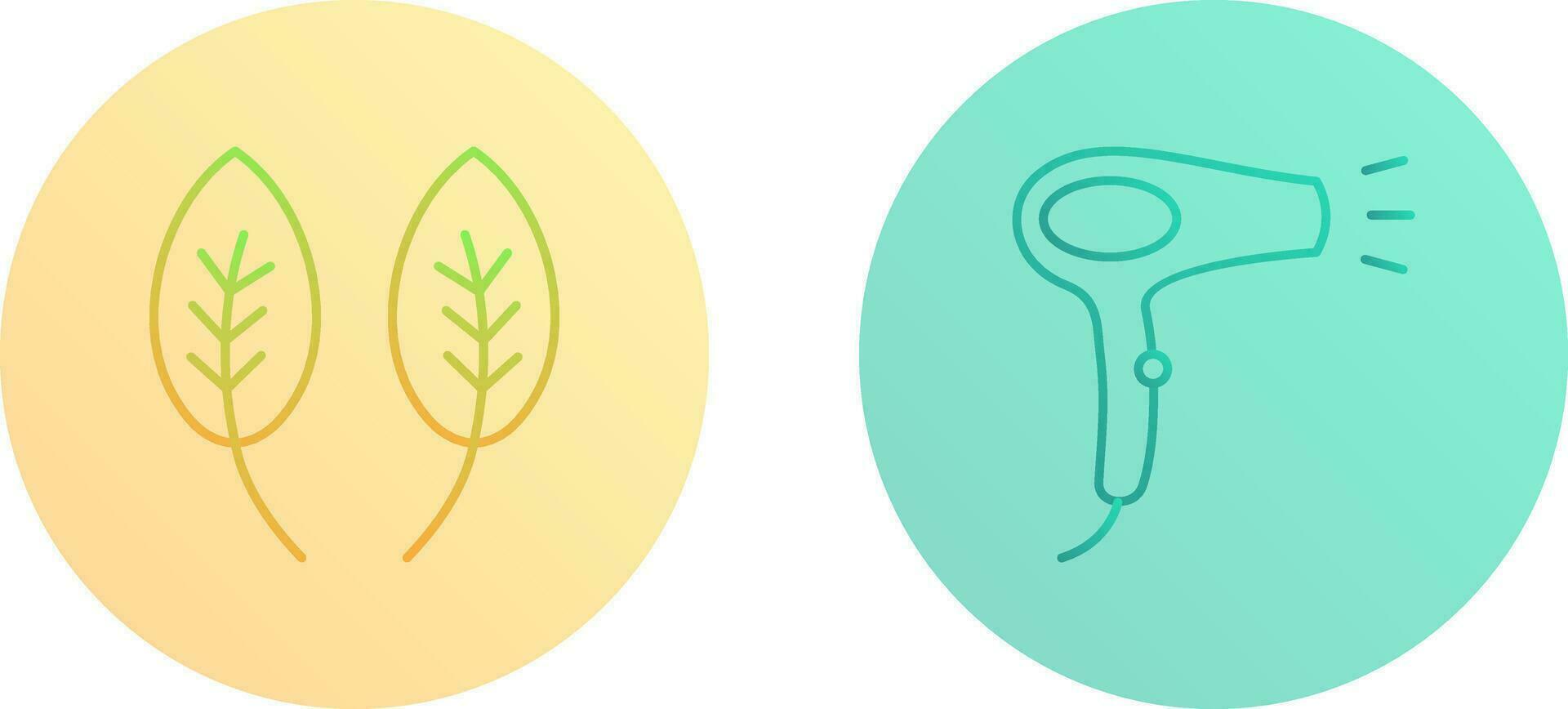 Herb and Hair removal Icon vector