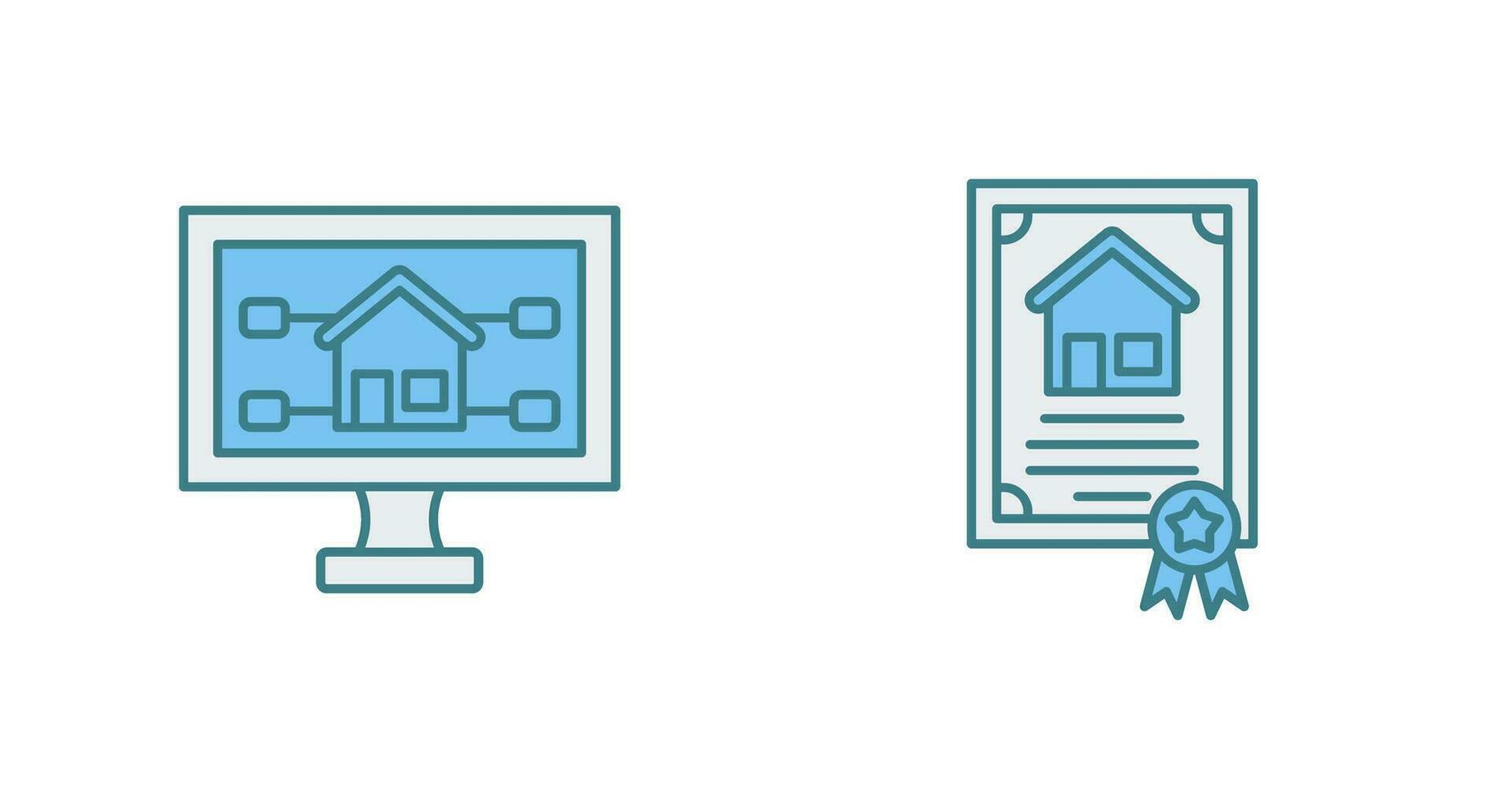 Attribute and Certificate Icon vector