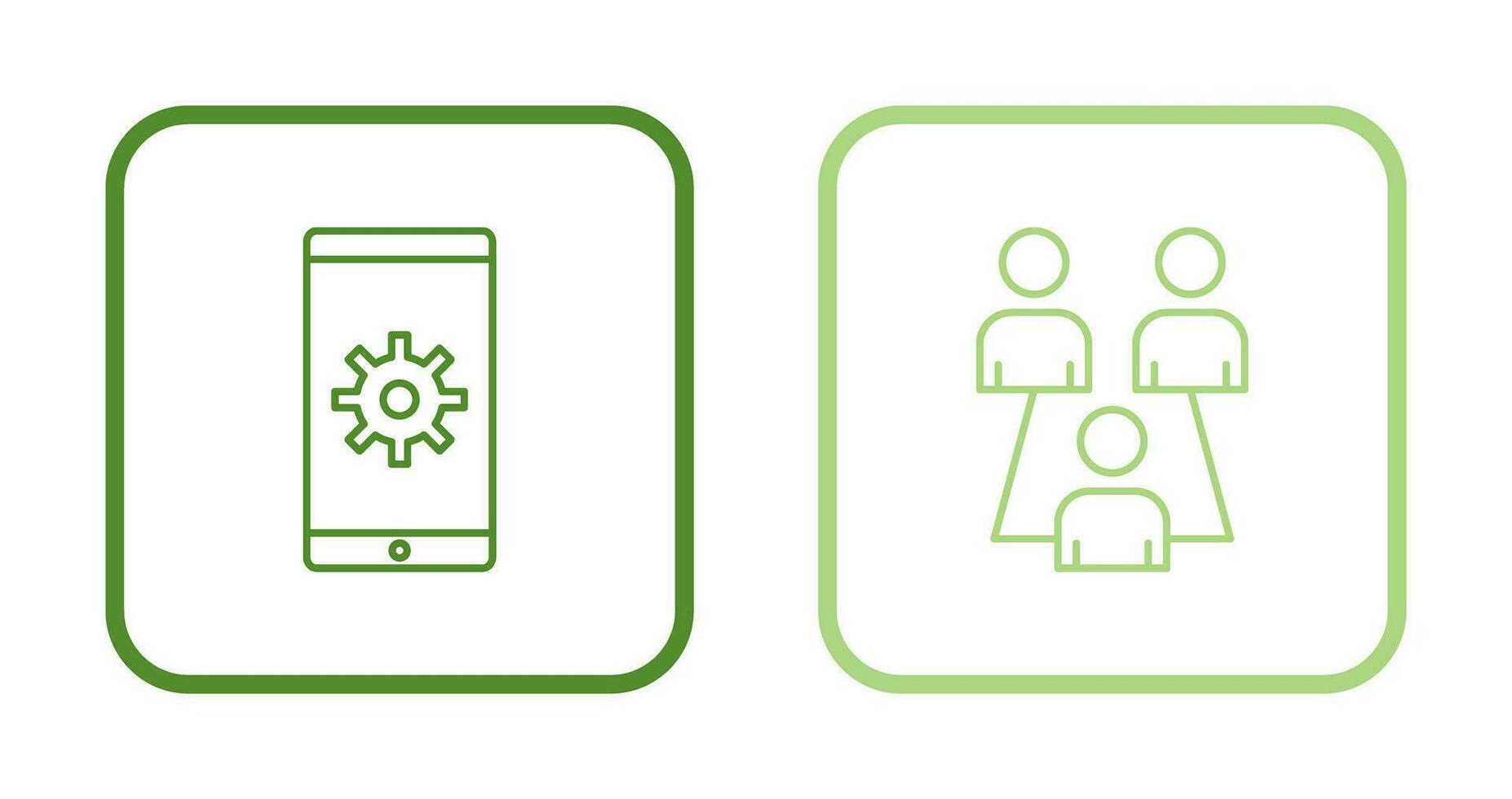 Network Settings and Connected Users Icon vector