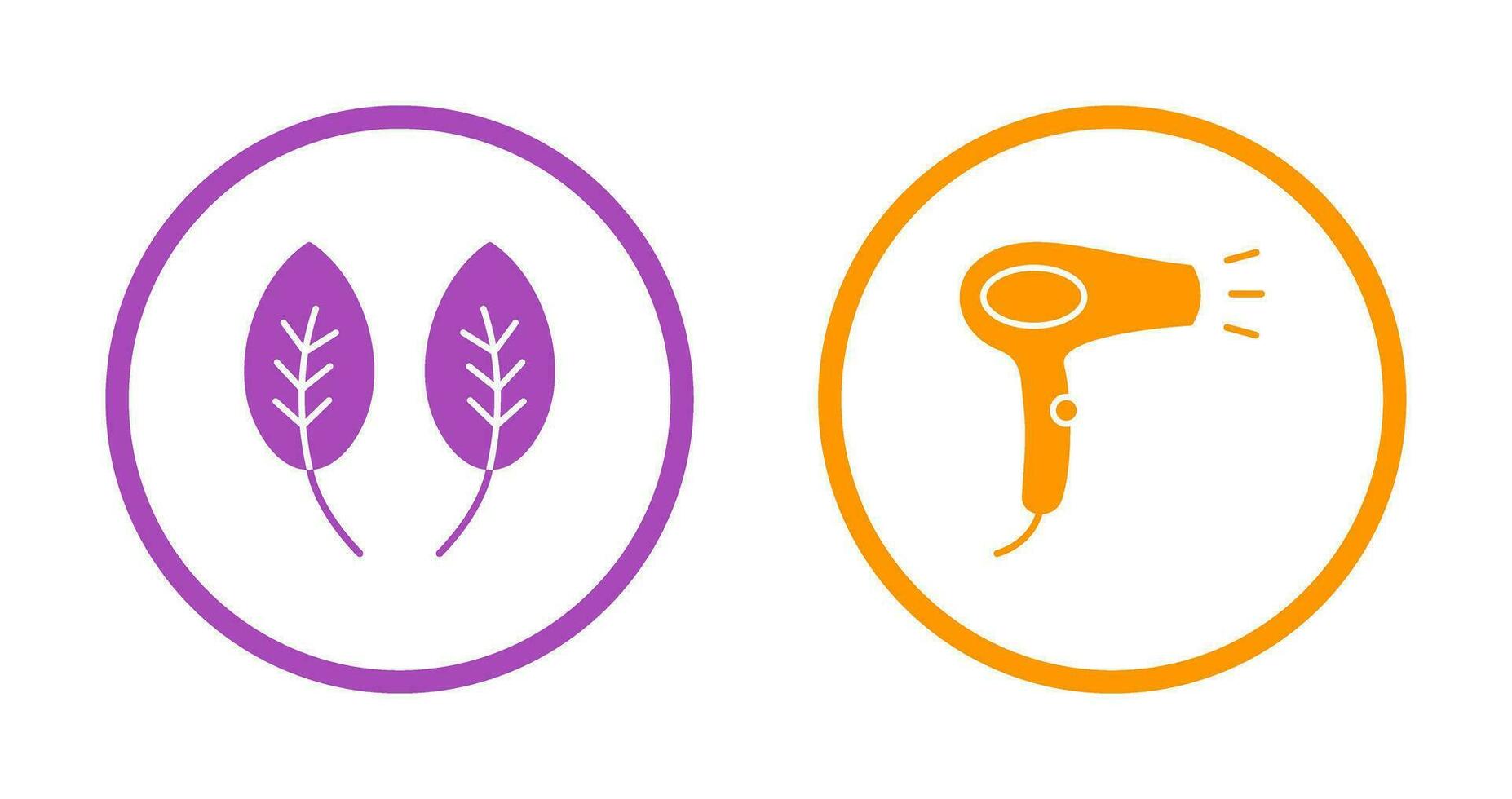 Herb and Hair removal Icon vector