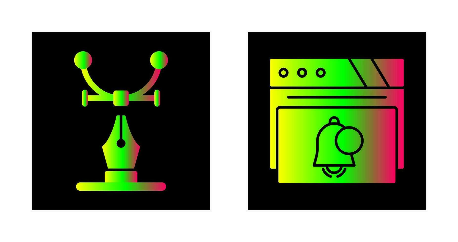 Web Design and Notification Icon vector