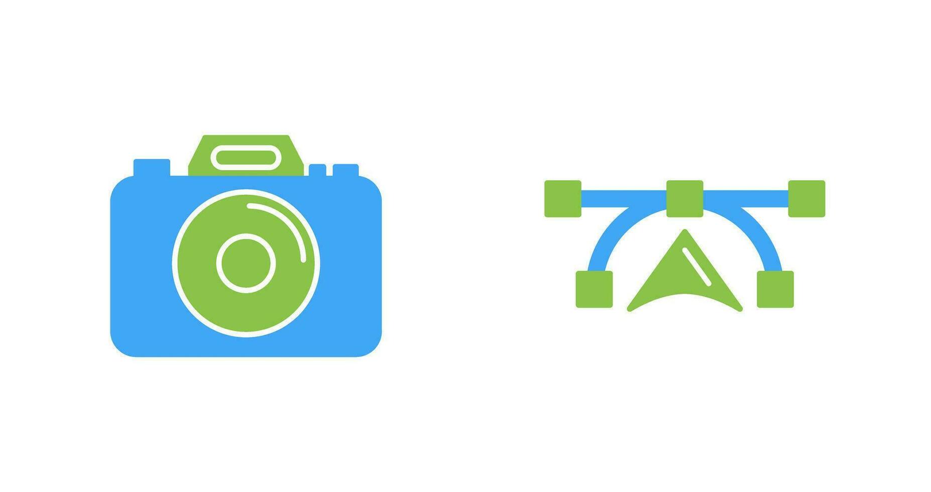 Camera and Vectors Icon