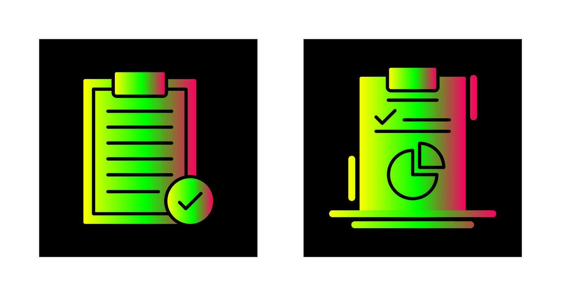 Selected and Diagram Icon vector