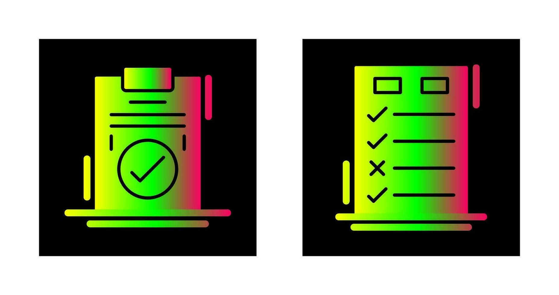 Today to Done Check List and Checkmark Icon vector