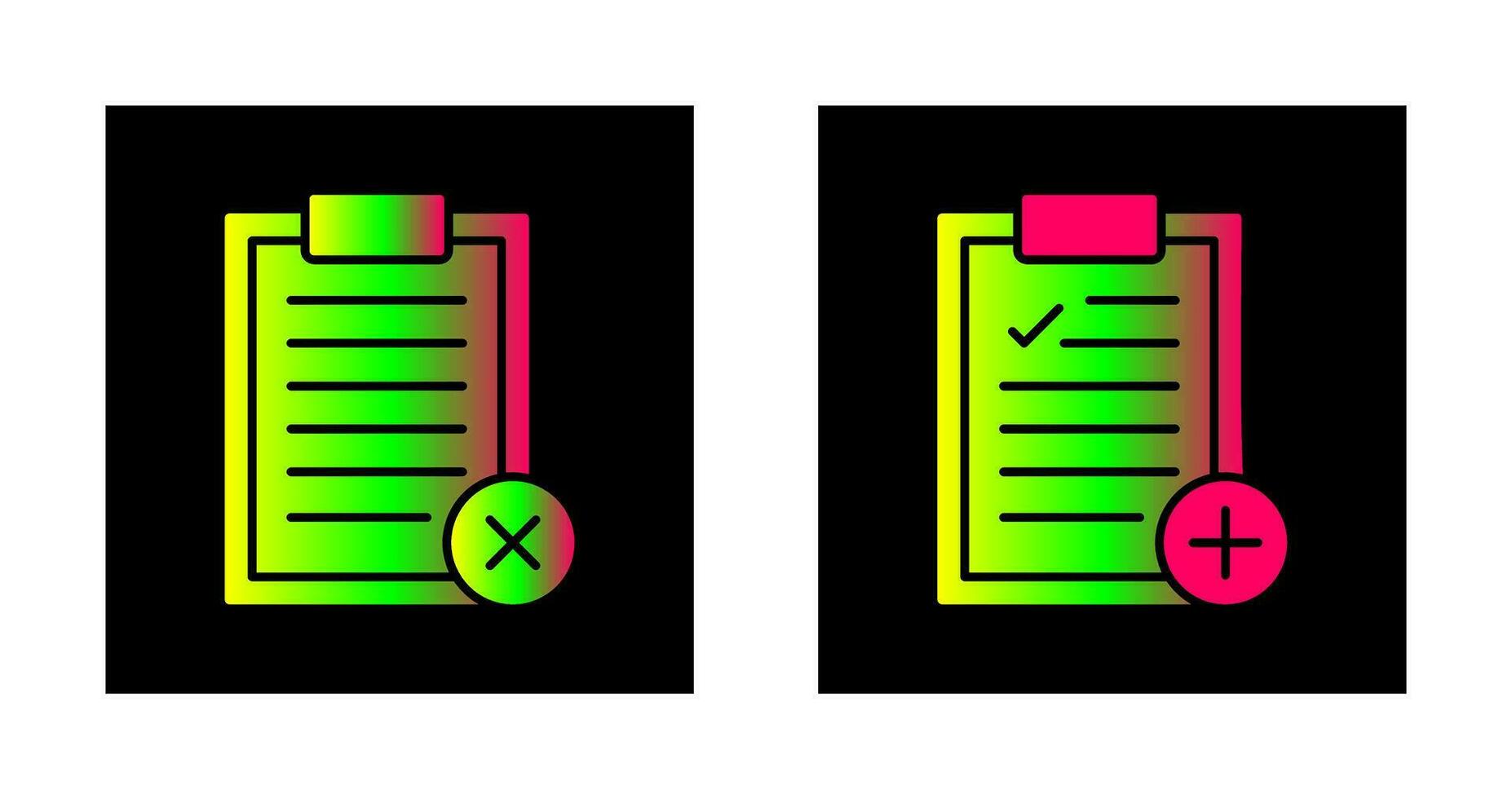 Rejected and Add Icon vector